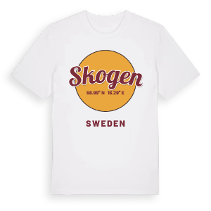 Skogen cirkel t-shirt – ekologisk bomull t-shirt från Pinshirt