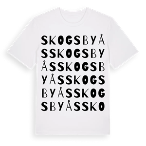 Skogsbyås ordlek t-shirt – ekologisk bomull t-shirt från Pinshirt