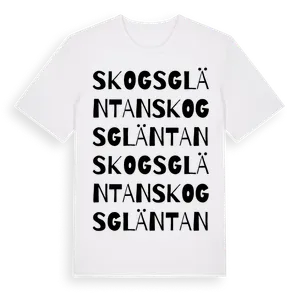 Skogsgläntan ordlek t-shirt – ekologisk bomull t-shirt från Pinshirt