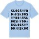 Blue Soul t-shirt med Skogshyddan ordlek t-shirt