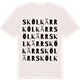 Vintage White t-shirt med Skölkärr ordlek t-shirt