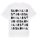 White t-shirt med Skomakarstugan ordlek t-shirt
