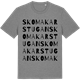 Mid Heather Gray t-shirt med Skomakarstugan ordlek t-shirt