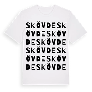 Skövde ordlek t-shirt – ekologisk bomull t-shirt från Pinshirt