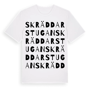 Skräddarstugan ordlek t-shirt – ekologisk bomull t-shirt från Pinshirt
