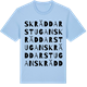 Blue Soul t-shirt med Skräddarstugan ordlek t-shirt