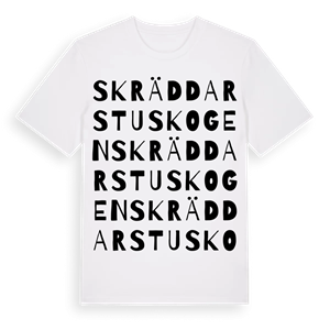 Skräddarstuskogen ordlek t-shirt – ekologisk bomull t-shirt från Pinshirt