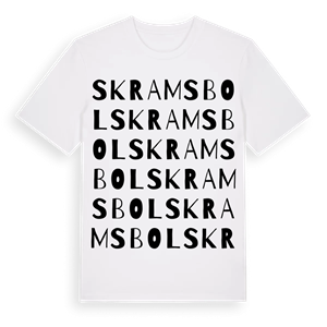 Skramsbol ordlek t-shirt – ekologisk bomull t-shirt från Pinshirt