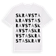 White t-shirt med Skravsta ordlek t-shirt