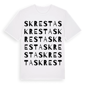Skresta ordlek t-shirt – ekologisk bomull t-shirt från Pinshirt
