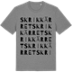 Mid Heather Gray t-shirt med Skrikkärret ordlek t-shirt