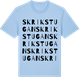 Blue Soul t-shirt med Skrikstugan ordlek t-shirt