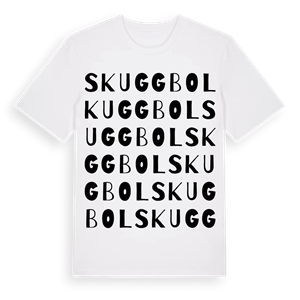 Skuggbol ordlek t-shirt – ekologisk bomull t-shirt från Pinshirt