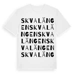Skvalängen ordlek t-shirt – ekologisk bomull t-shirt från Pinshirt