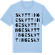 Blue Soul t-shirt med Skyttinge ordlek t-shirt