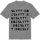 Mid Heather Gray t-shirt med Skyttinge ordlek t-shirt