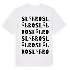 Släbro ordlek t-shirt – ekologisk bomull t-shirt från Pinshirt