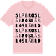 Pink Cotton t-shirt med Släbro ordlek t-shirt