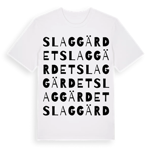 Slaggärdet ordlek t-shirt – ekologisk bomull t-shirt från Pinshirt