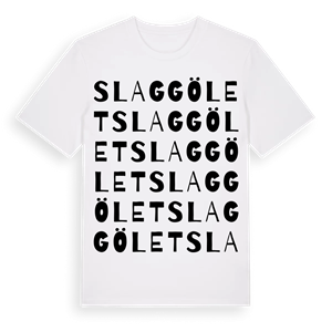 Slaggölet ordlek t-shirt – ekologisk bomull t-shirt från Pinshirt