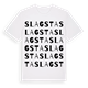 White t-shirt med Slagsta ordlek t-shirt
