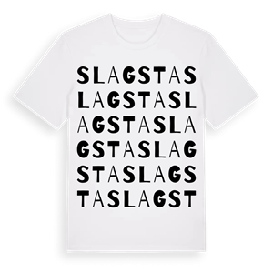 Slagsta ordlek t-shirt – ekologisk bomull t-shirt från Pinshirt