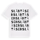 White t-shirt med Släntåsen ordlek t-shirt