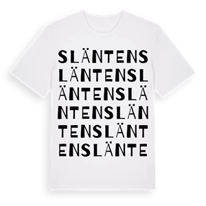 Slänten ordlek t-shirt – ekologisk bomull t-shirt från Pinshirt