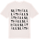 Vintage White t-shirt med Släthäll ordlek t-shirt