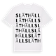 Släthäll ordlek t-shirt