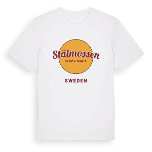 Slätmossen cirkel t-shirt – ekologisk bomull t-shirt från Pinshirt
