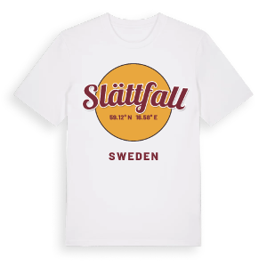 Slättfall cirkel t-shirt – ekologisk bomull t-shirt från Pinshirt