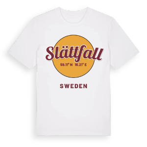 Slättfall cirkel t-shirt – ekologisk bomull t-shirt från Pinshirt
