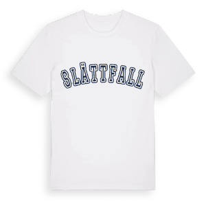 Slättfall college t-shirt – ekologisk bomull t-shirt från Pinshirt