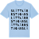 Blue Soul t-shirt med Slättkärrstugan ordlek t-shirt