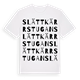 White t-shirt med Slättkärrstugan ordlek t-shirt