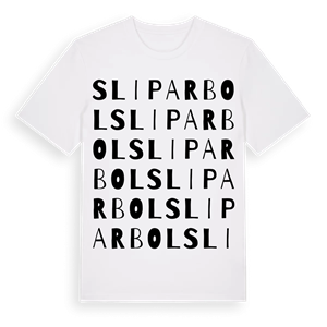 Sliparbol ordlek t-shirt – ekologisk bomull t-shirt från Pinshirt