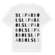 Sliparbol ordlek t-shirt