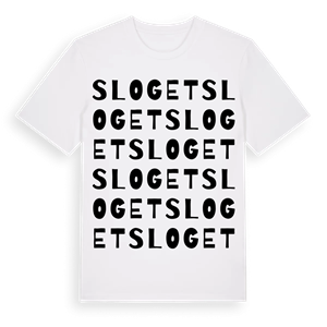 Sloget ordlek t-shirt – ekologisk bomull t-shirt från Pinshirt
