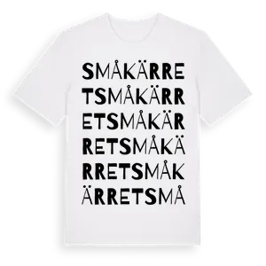 Småkärret ordlek t-shirt – ekologisk bomull t-shirt från Pinshirt