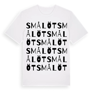 Smålöt ordlek t-shirt – ekologisk bomull t-shirt från Pinshirt