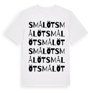 Smålöt ordlek t-shirt – ekologisk bomull t-shirt från Pinshirt