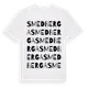 White t-shirt med Smedberga ordlek t-shirt
