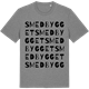 Mid Heather Gray t-shirt med Smedbygget ordlek t-shirt