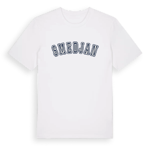 Smedjan college t-shirt – ekologisk bomull t-shirt från Pinshirt