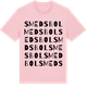 Pink Cotton t-shirt med Smedsbol ordlek t-shirt