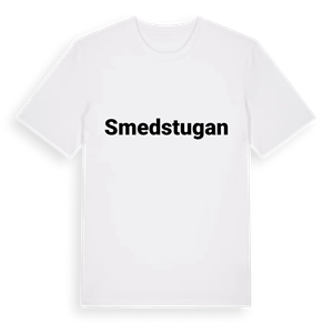 Smedstugan fetstil t-shirt – ekologisk bomull t-shirt från Pinshirt