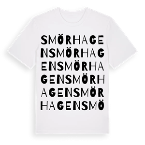Smörhagen ordlek t-shirt – ekologisk bomull t-shirt från Pinshirt