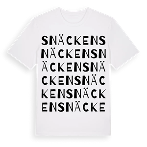 Snäcken ordlek t-shirt – ekologisk bomull t-shirt från Pinshirt
