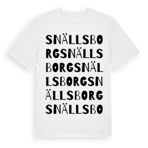Snällsborg ordlek t-shirt – ekologisk bomull t-shirt från Pinshirt